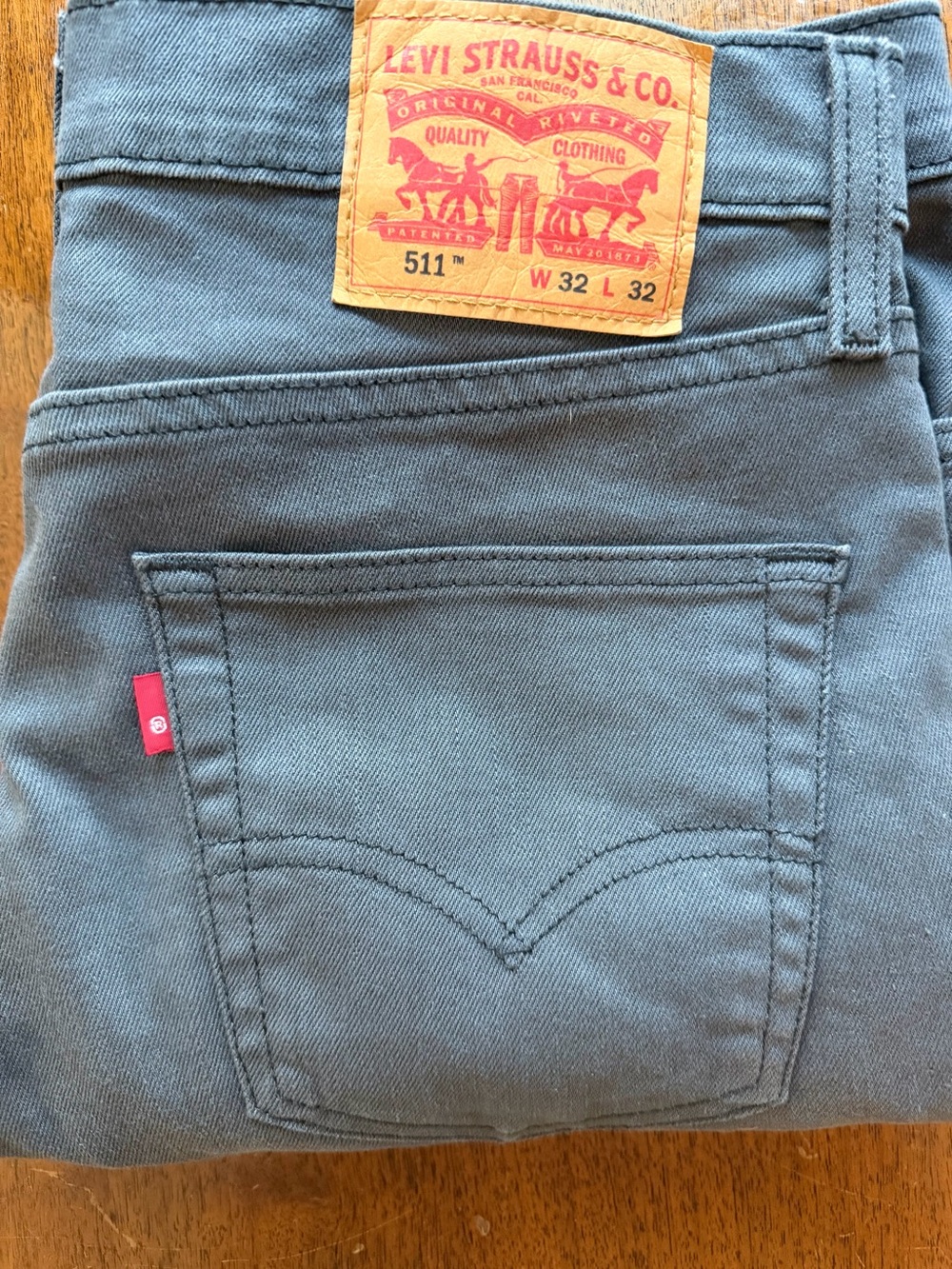Levi's 511 Slim Straight Jeans in Slate Blue